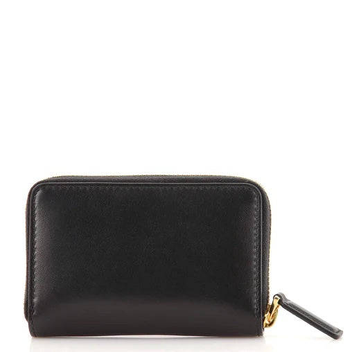 GUCCI CALFSKIN LOGO ZIP AROUND WALLET