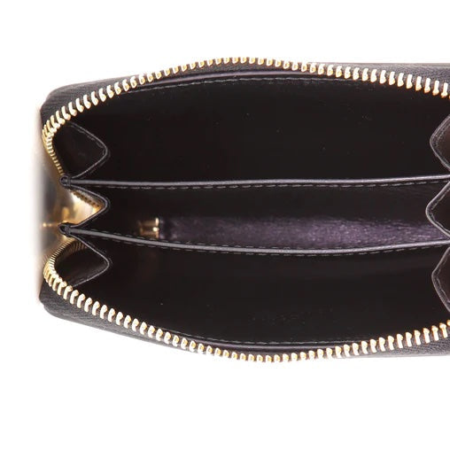GUCCI CALFSKIN LOGO ZIP AROUND WALLET