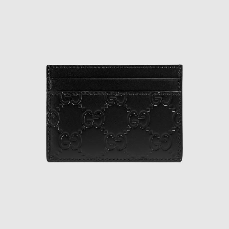 GUCCI GG SIGNATURE CARD CASE