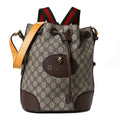 GUCCI GG SUPREME MONOGRAM NEO VINTAGE DRAWSTRING BUCKET BACKPACK