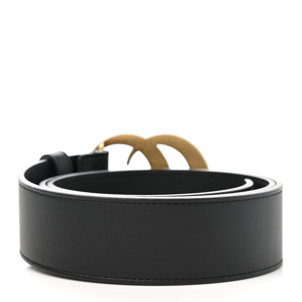 GUCCI GG PEARL EMBELLISHED LEATHER BELT