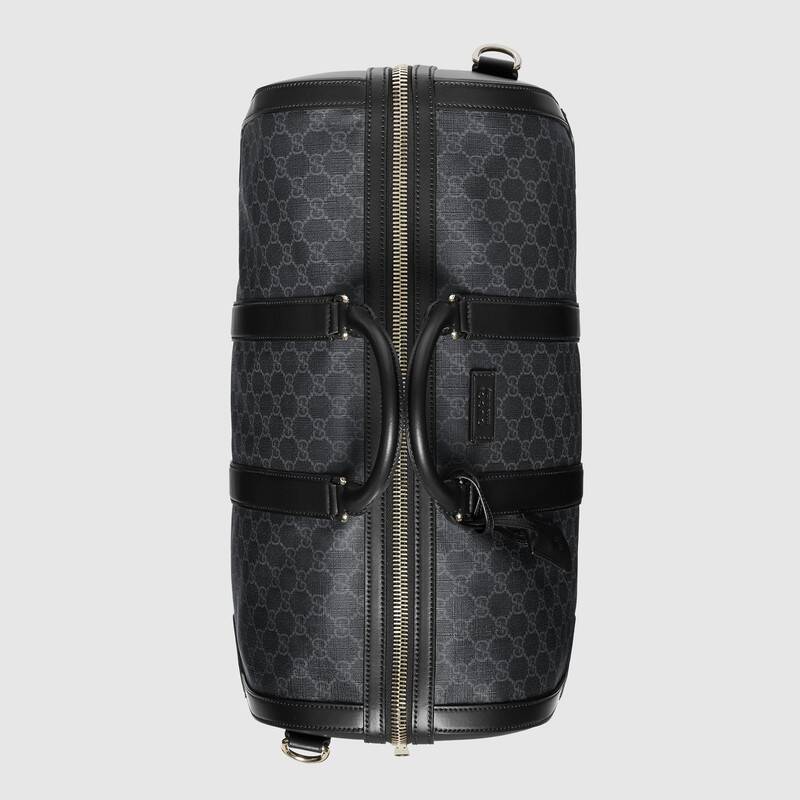 GUCCI GG LOGO COATED CAVAS DUFFLE BAG