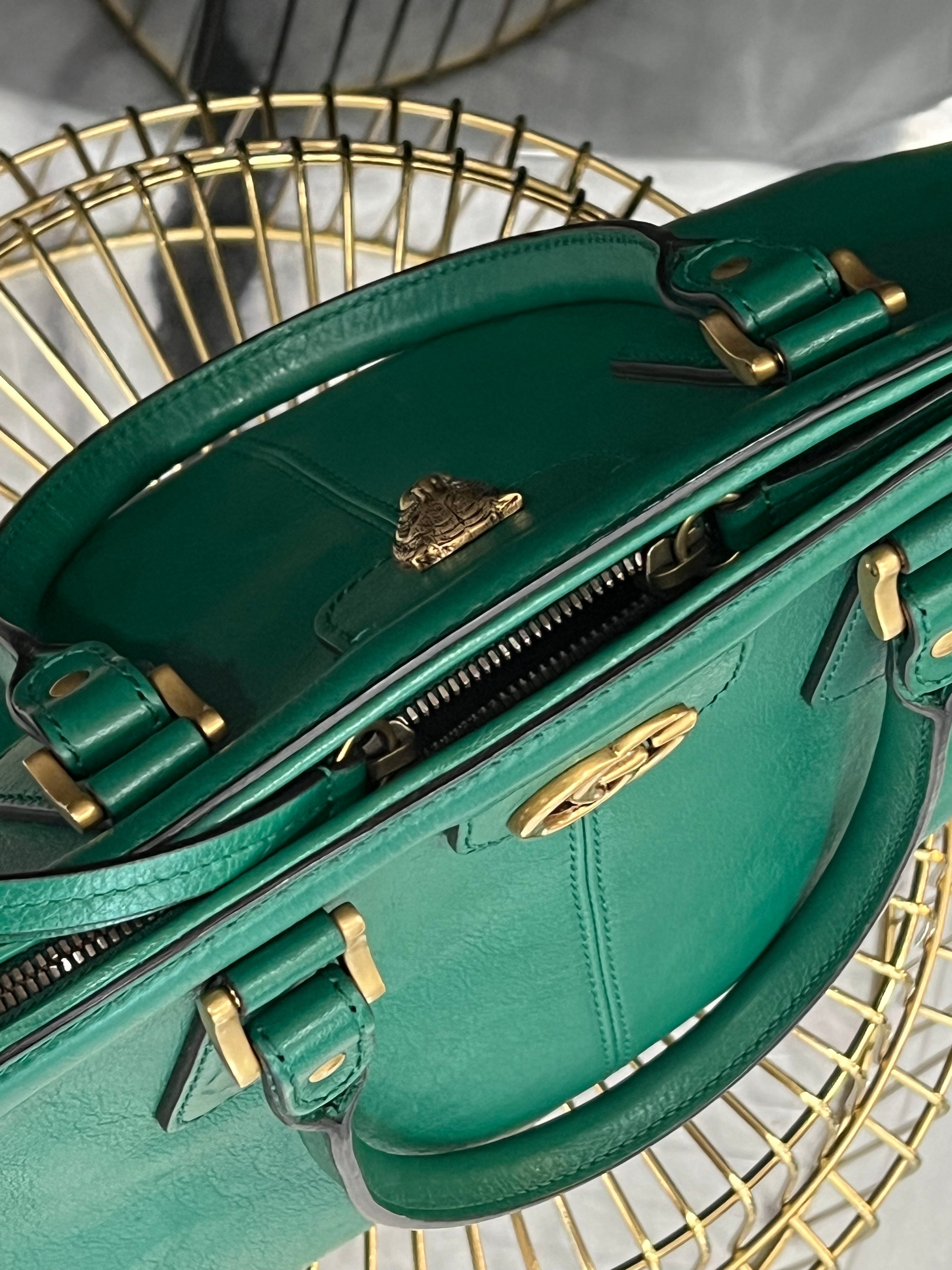 GUCCI LARGE RE BELLE LEATHER DOME BAG