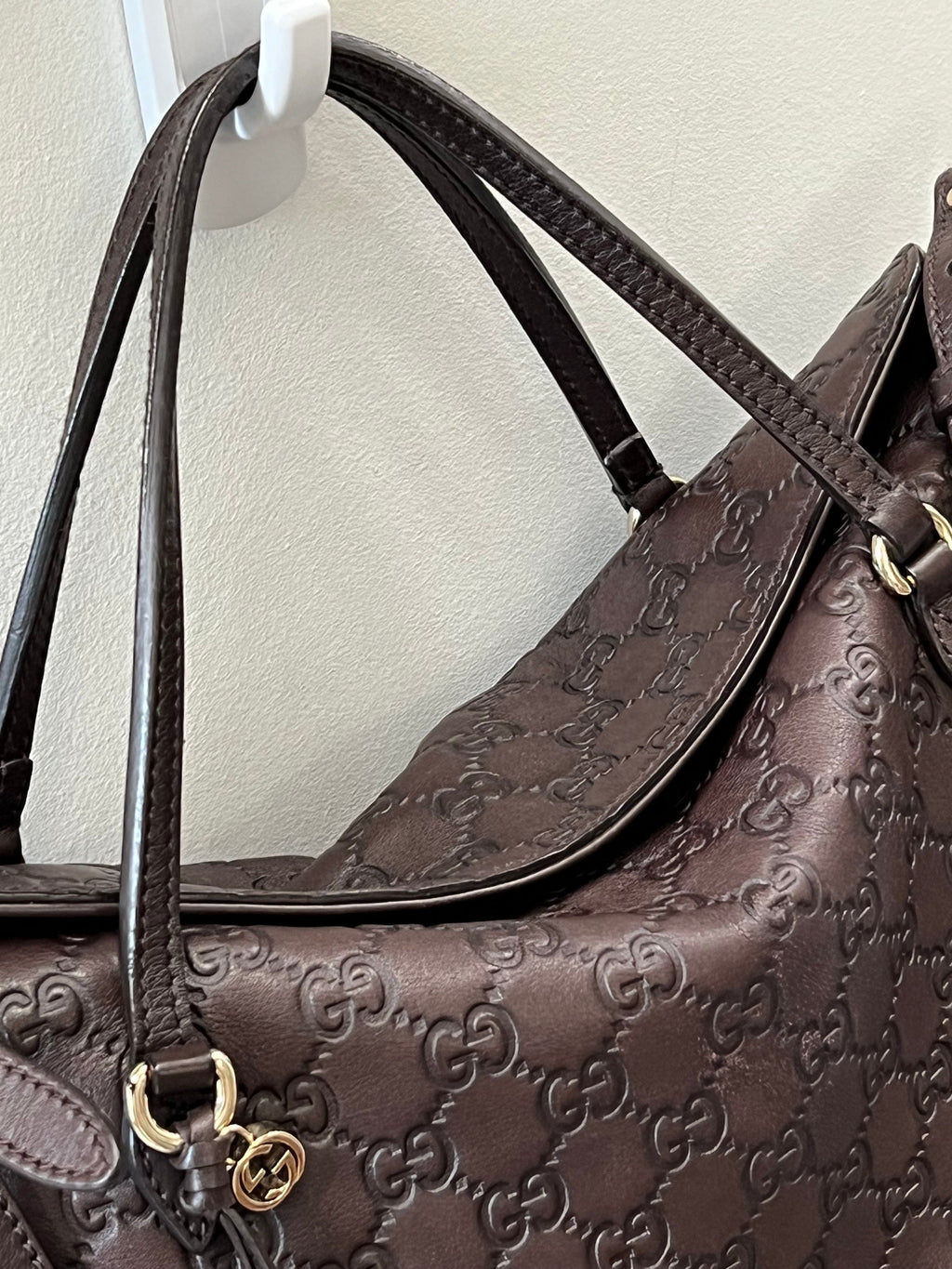GUCCI GUCCISSIMA LEATHER BREE SATCHEL