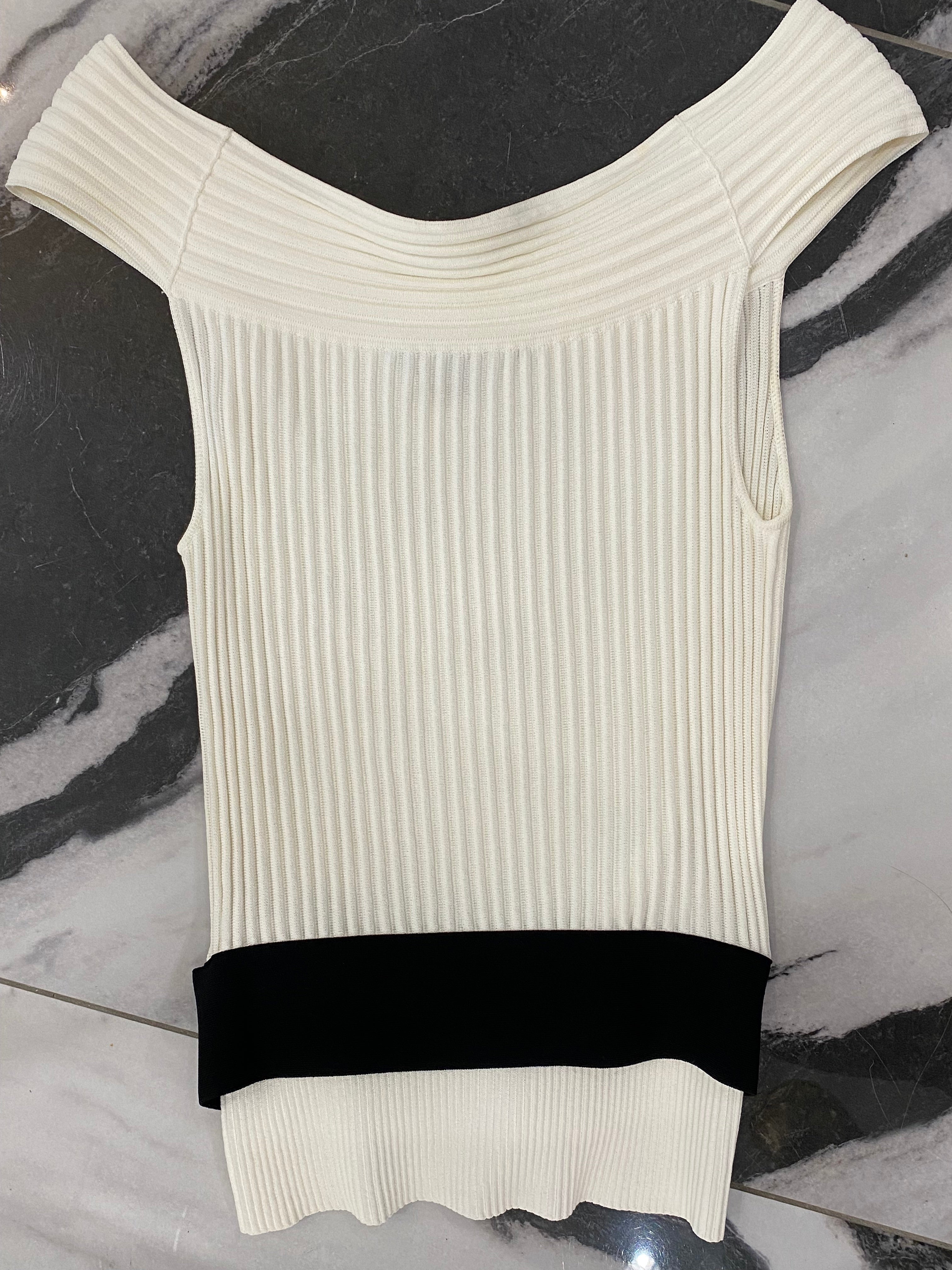 GUCCI KNITTED OFF SHOULDER TOP