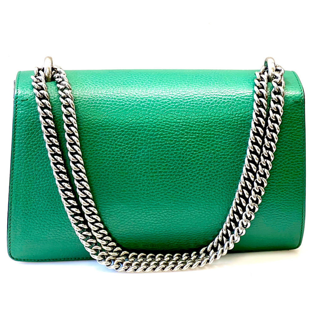 GUCCI DIONYSUS PEBBLED LEATHER SMALL SHOULDER BAG
