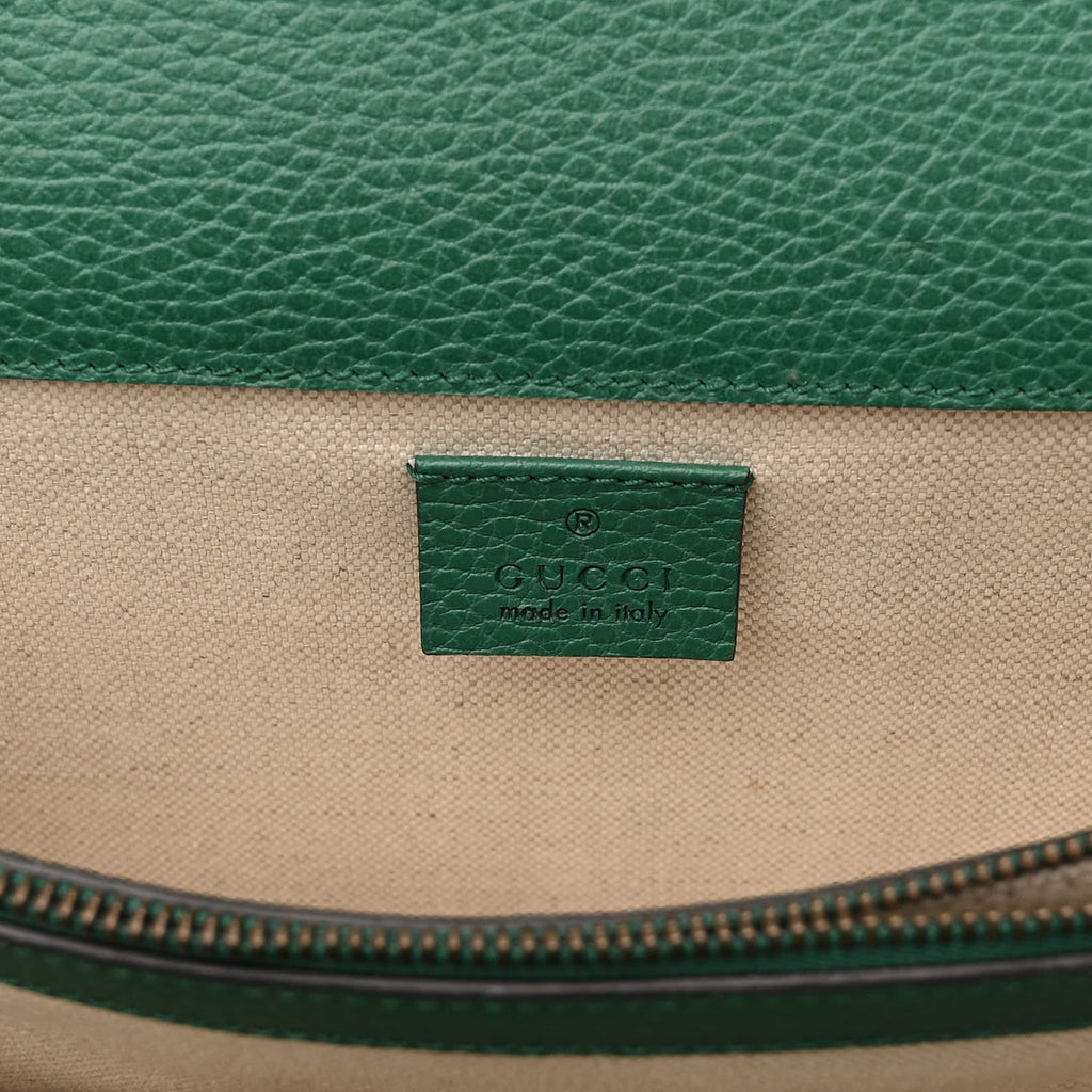 GUCCI DIONYSUS PEBBLED LEATHER SMALL SHOULDER BAG