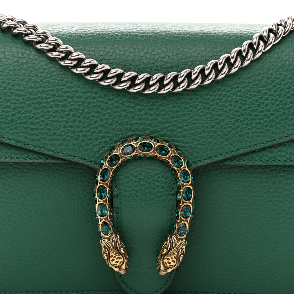 GUCCI DIONYSUS PEBBLED LEATHER SMALL SHOULDER BAG