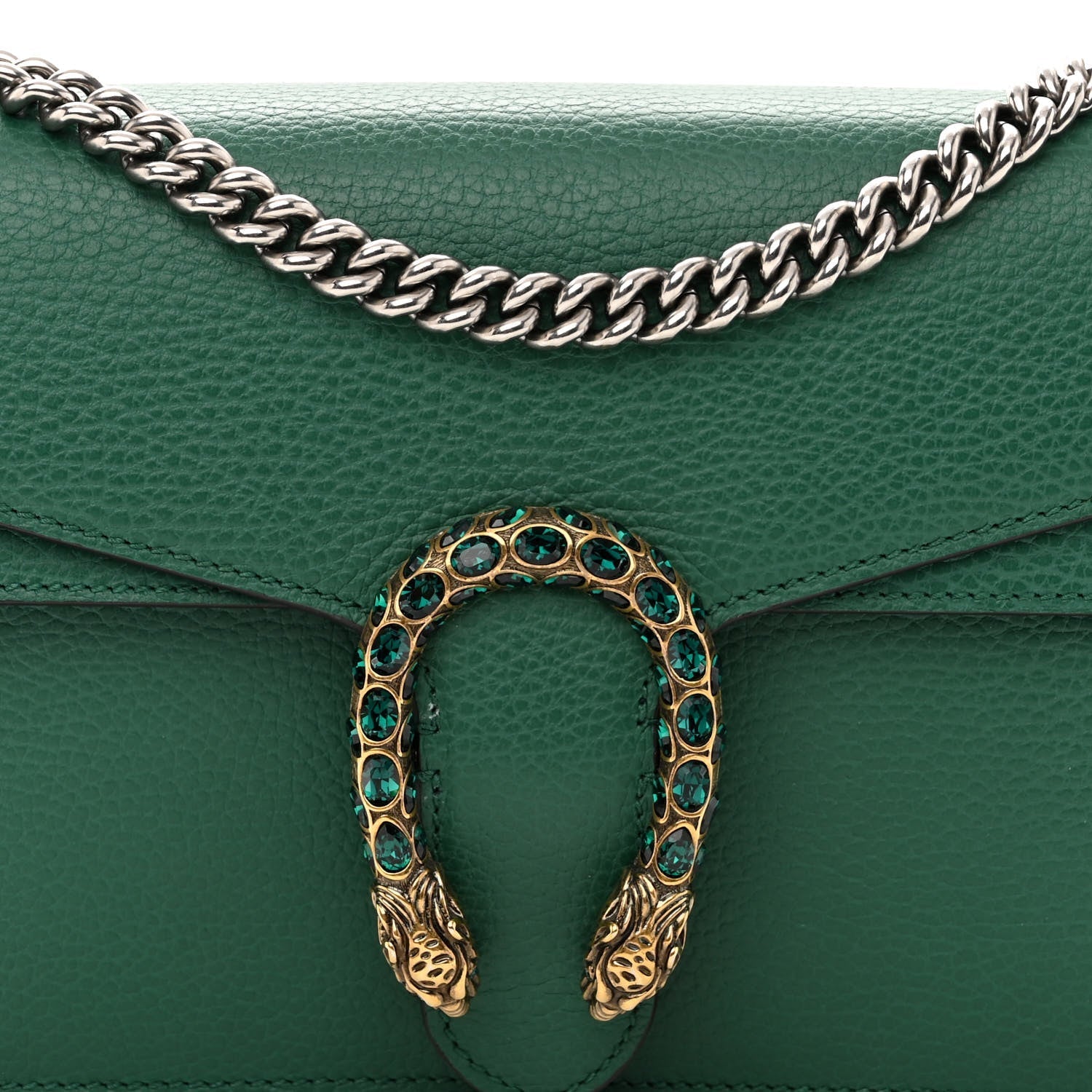 GUCCI DIONYSUS PEBBLED LEATHER SMALL SHOULDER BAG