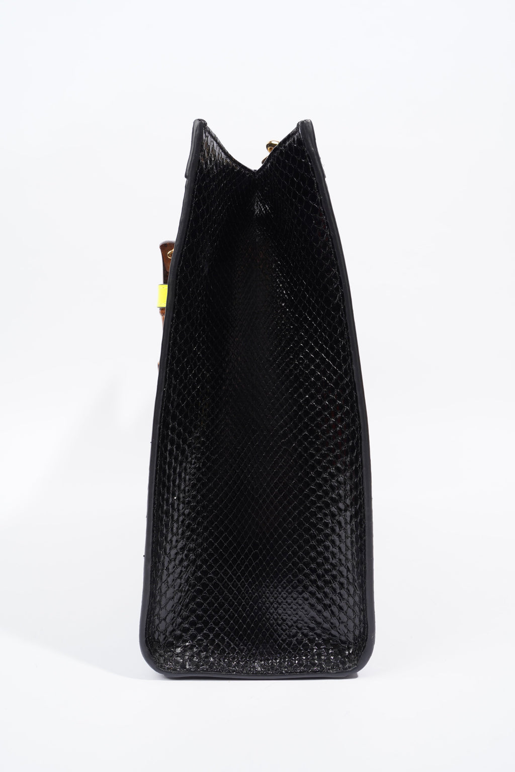 Gucci Diana Python Black Leather Medium