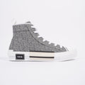 Christian Dior B23 Hightops Grey Oblique / White Canvas EU 43 UK 9