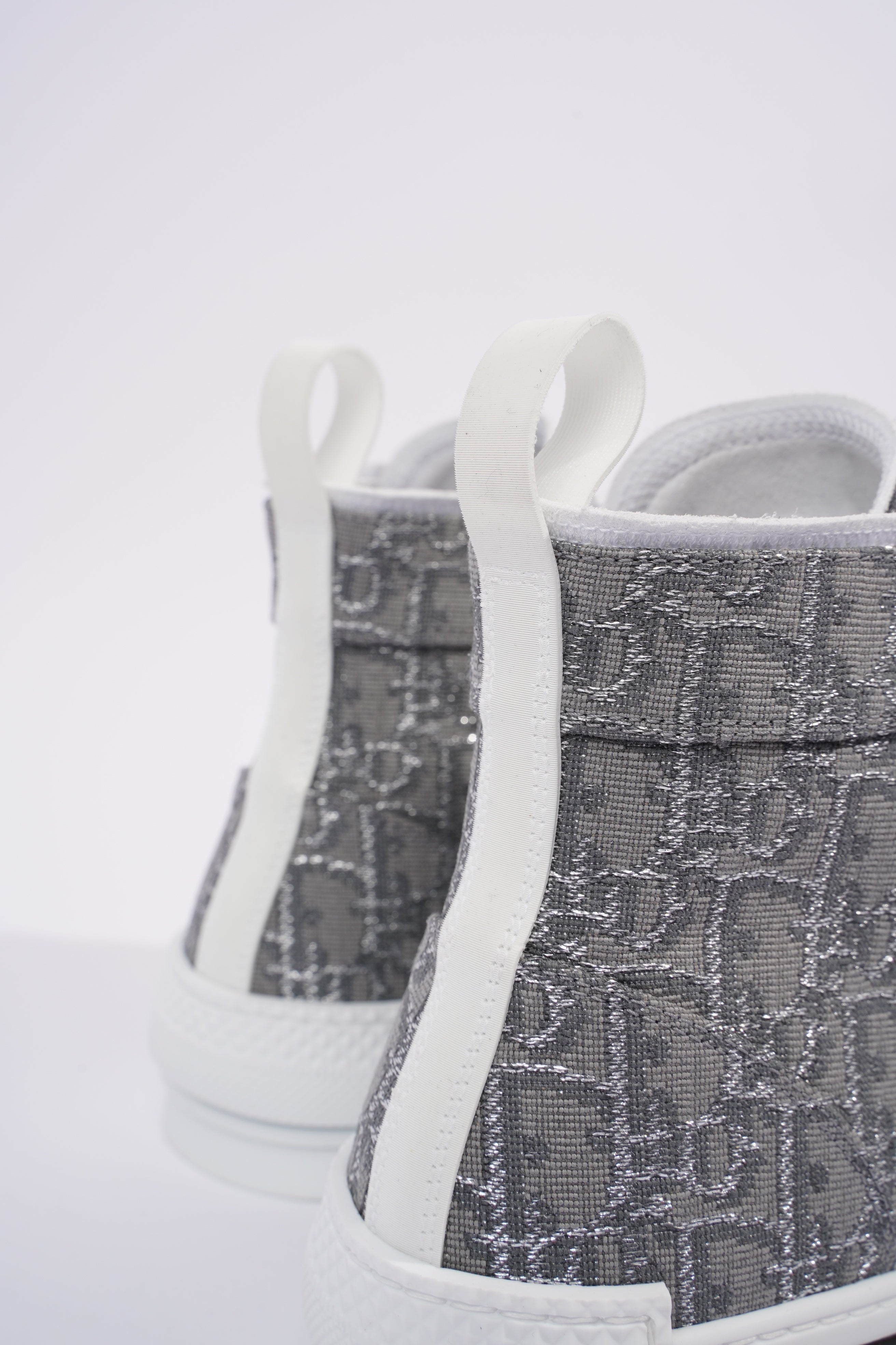 Christian Dior B23 Hightops Grey Oblique / White Canvas EU 43 UK 9