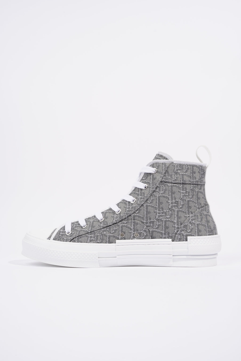 Christian Dior B23 Hightops Grey Oblique / White Canvas EU 43 UK 9