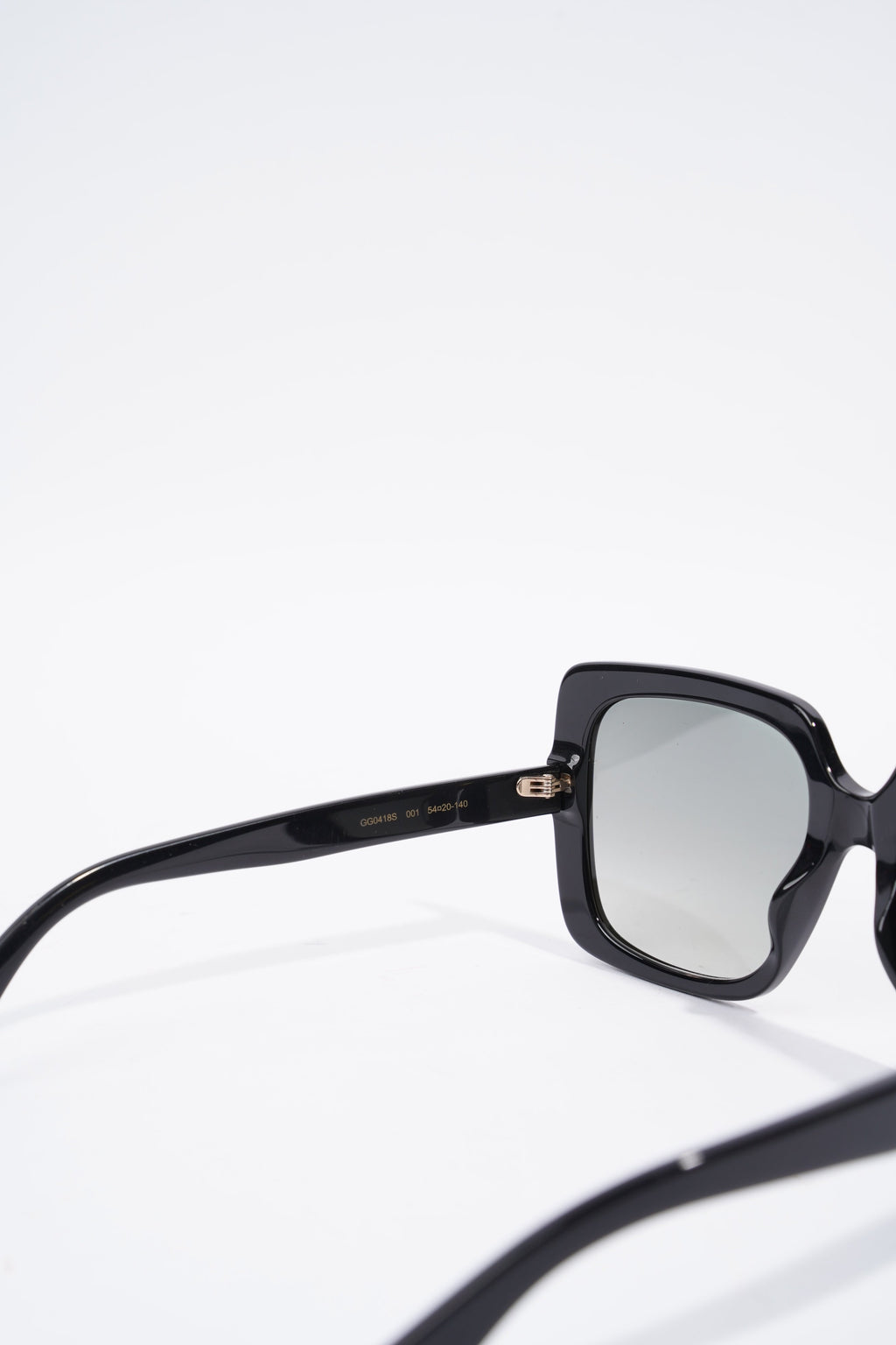 Gucci Square Sunglasses Black Acetate 140mm