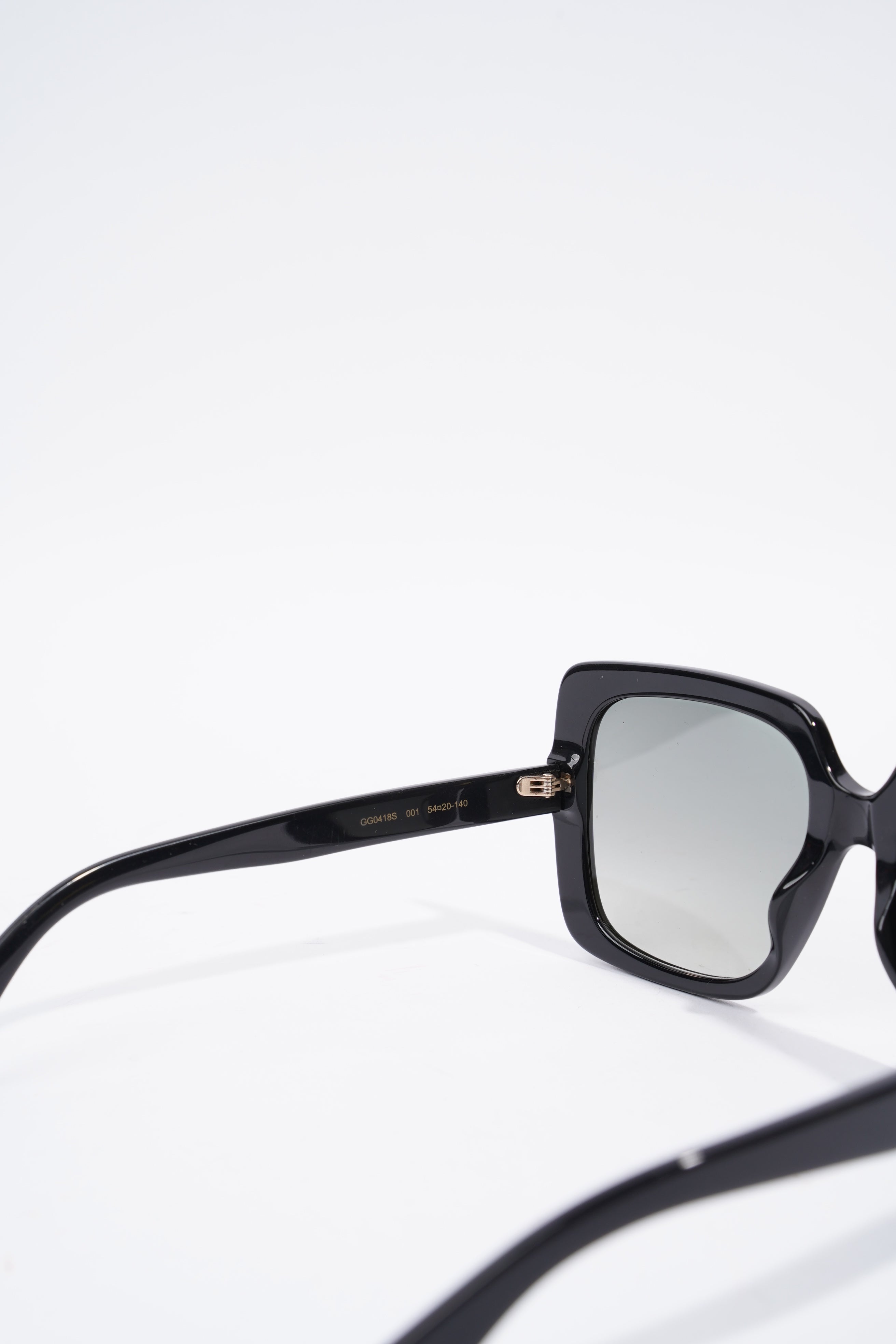 Gucci Square Sunglasses Black Acetate 140mm