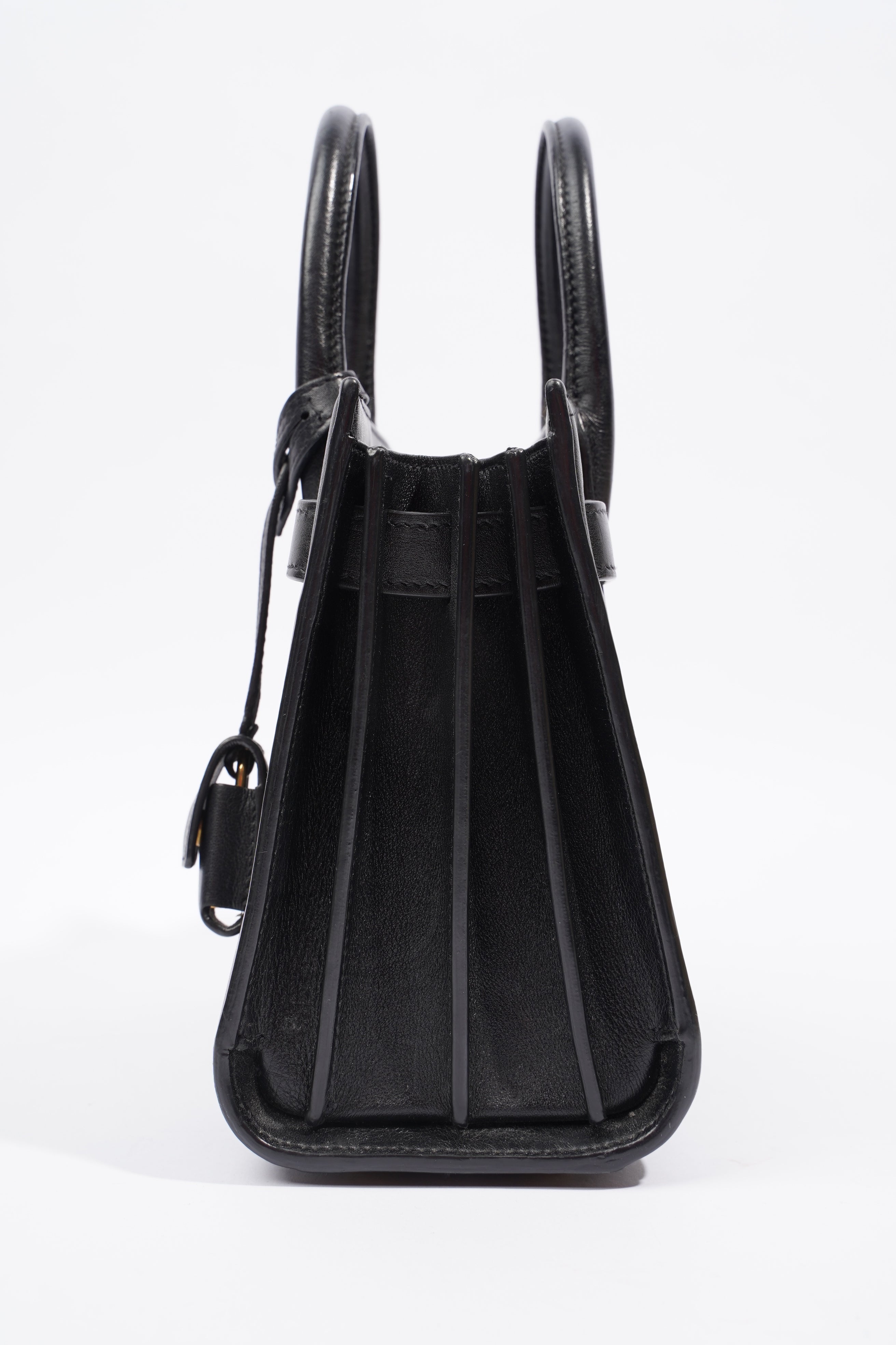 Saint Laurent Sac De Jour Black Calfskin Leather Nano