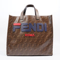 Fendi Fendi x Fila Tote Brown FF Monogram Coated Canvas Large