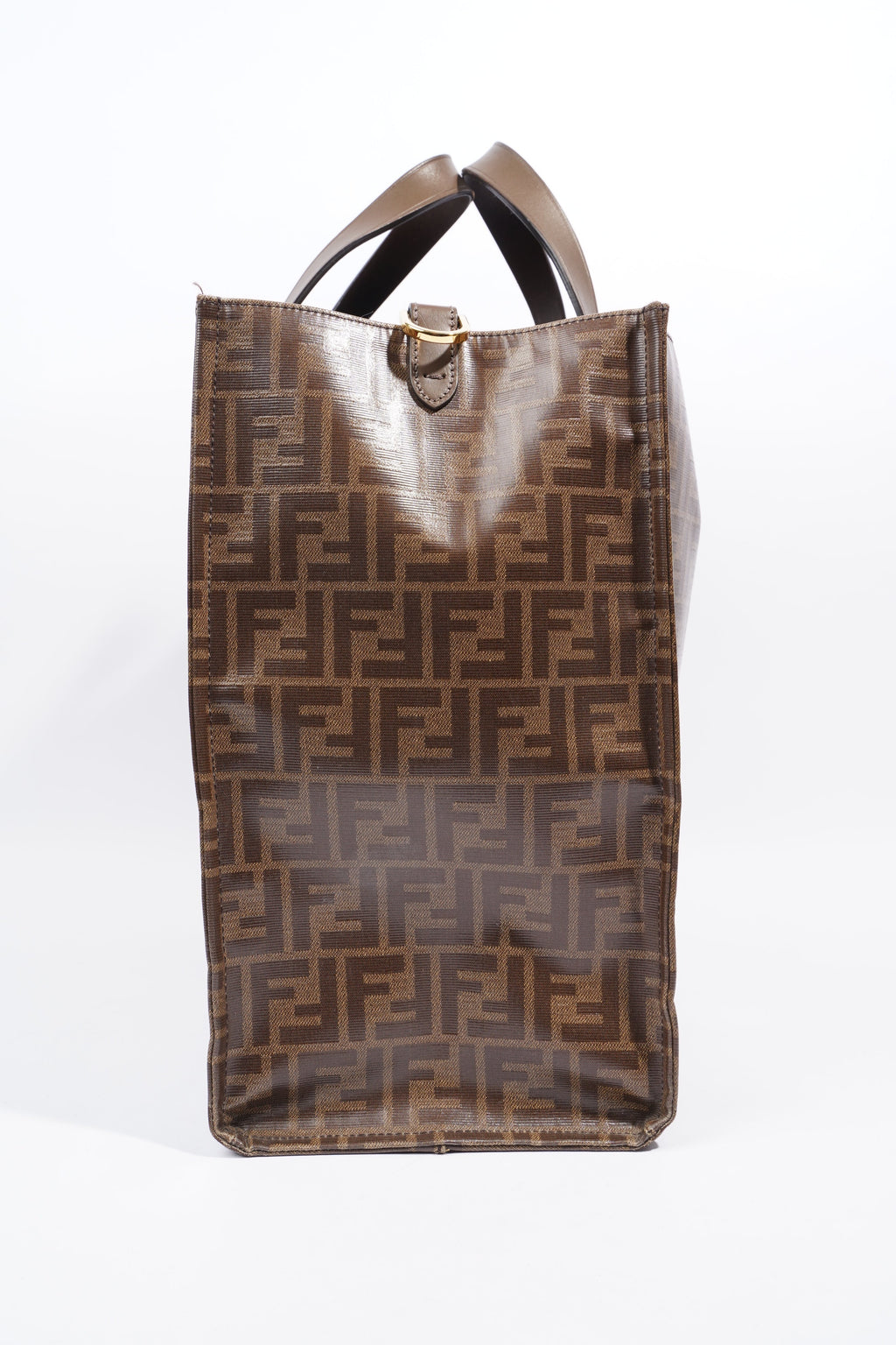 Fendi Fendi x Fila Tote Brown FF Monogram Coated Canvas Large