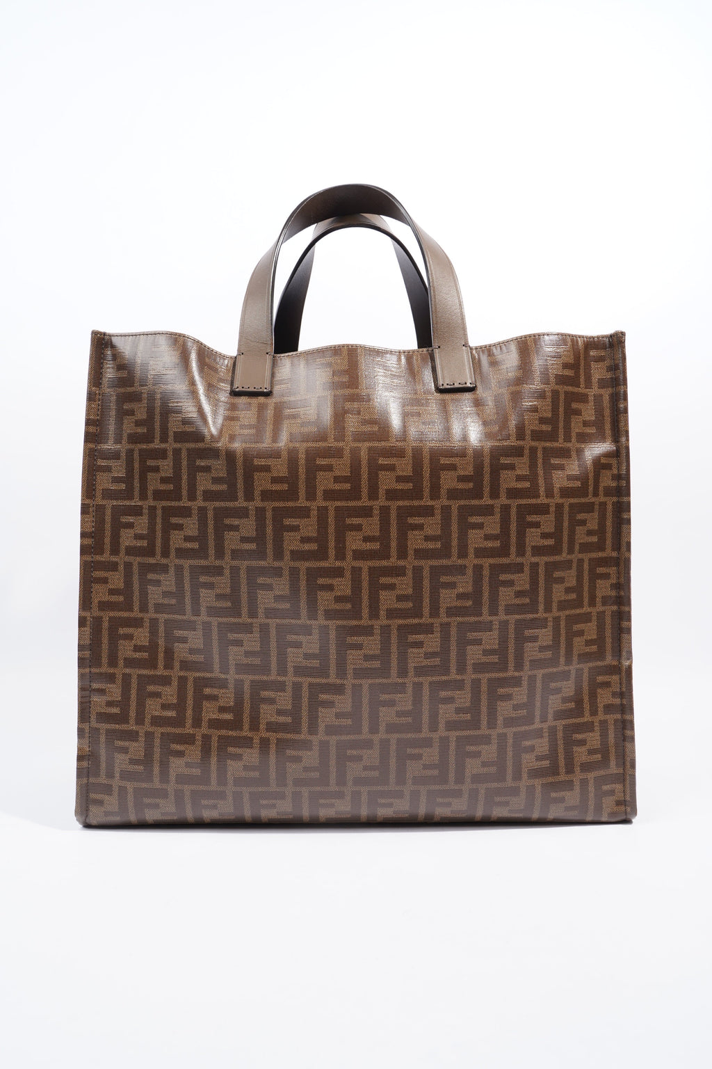 Fendi Fendi x Fila Tote Brown FF Monogram Coated Canvas Large