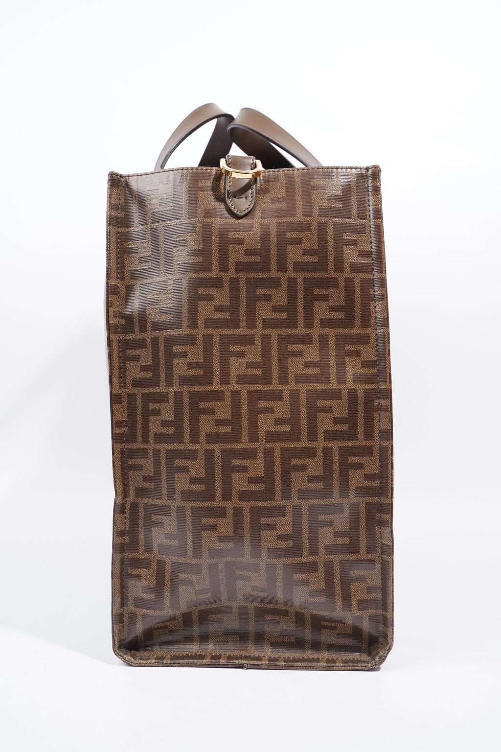 Fendi Fendi x Fila Tote Brown FF Monogram Coated Canvas Large