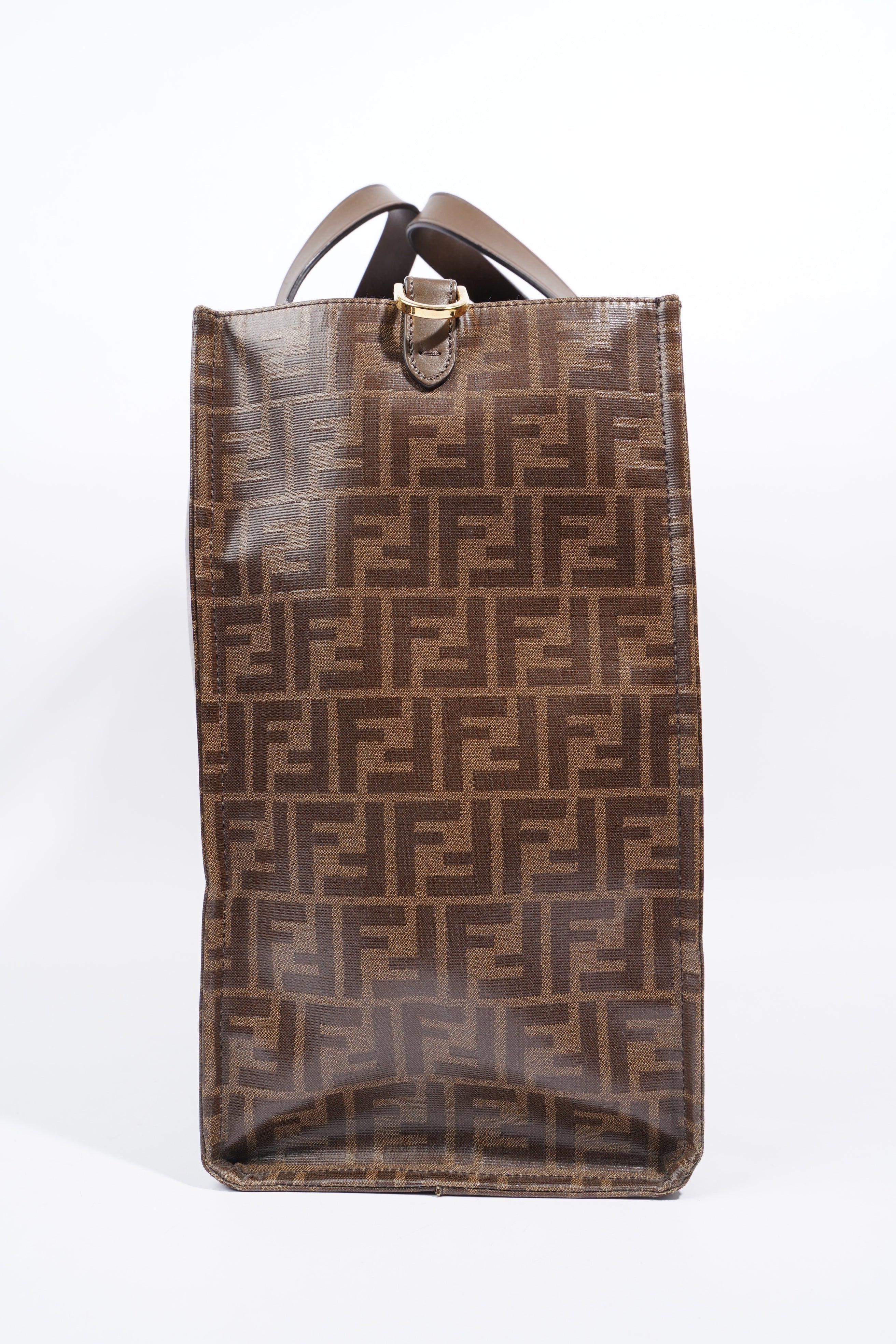 Fendi Fendi x Fila Tote Brown FF Monogram Coated Canvas Large