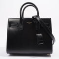 Saint Laurent Sac De Jour Black Calfskin Leather Nano