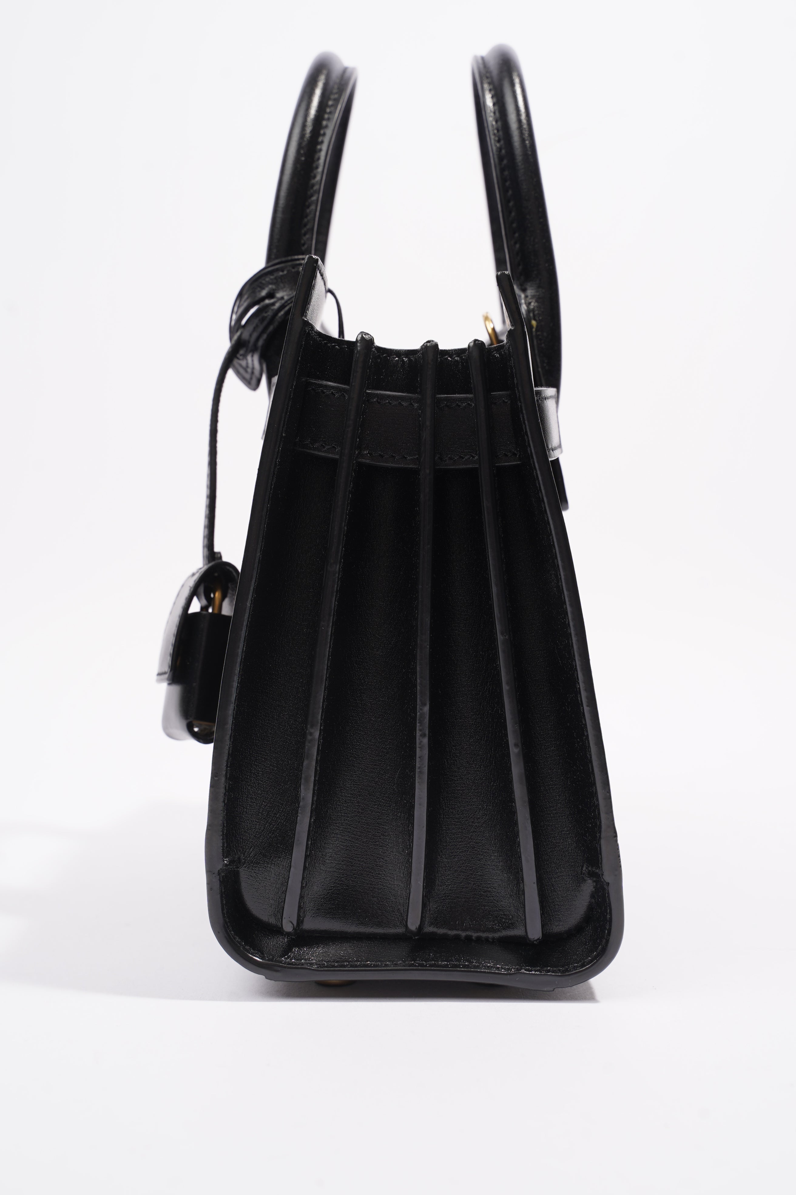 Saint Laurent Sac De Jour Black Calfskin Leather Nano
