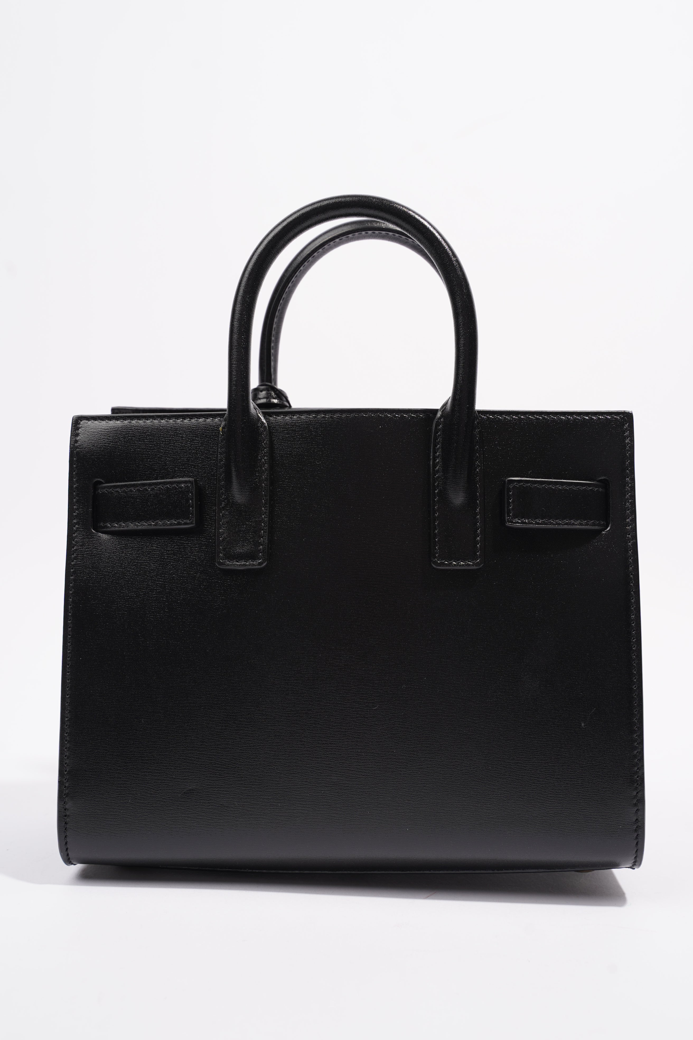 Saint Laurent Sac De Jour Black Calfskin Leather Nano