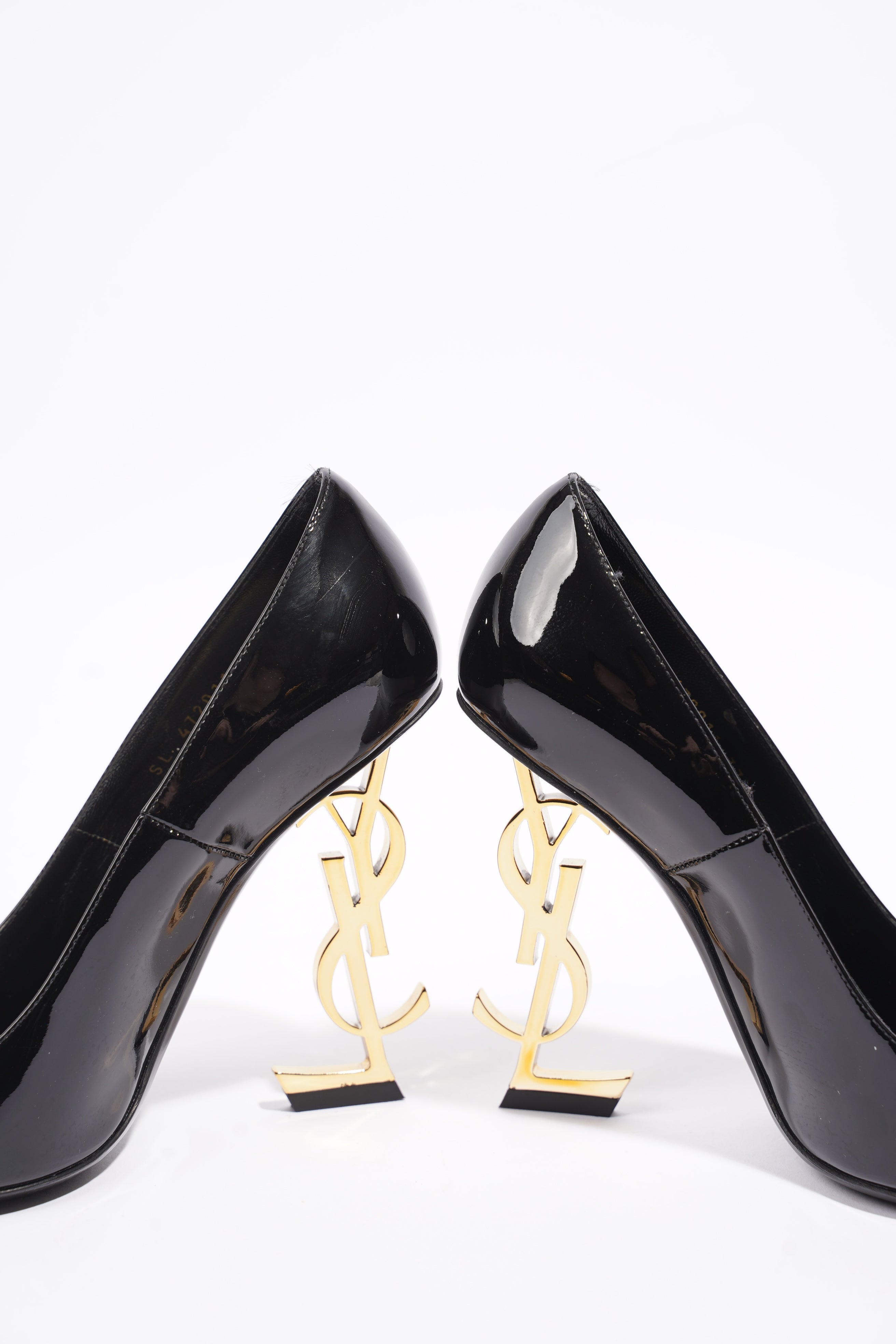 Saint Laurent Opyum Heel 110 Black Patent Leather EU 37 UK 4