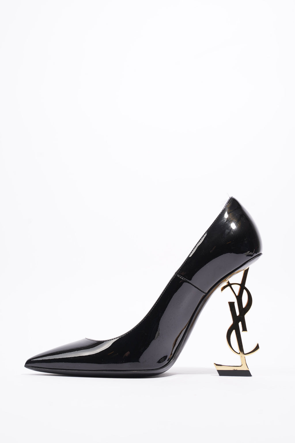 Saint Laurent Opyum Heel 110 Black Patent Leather EU 37 UK 4