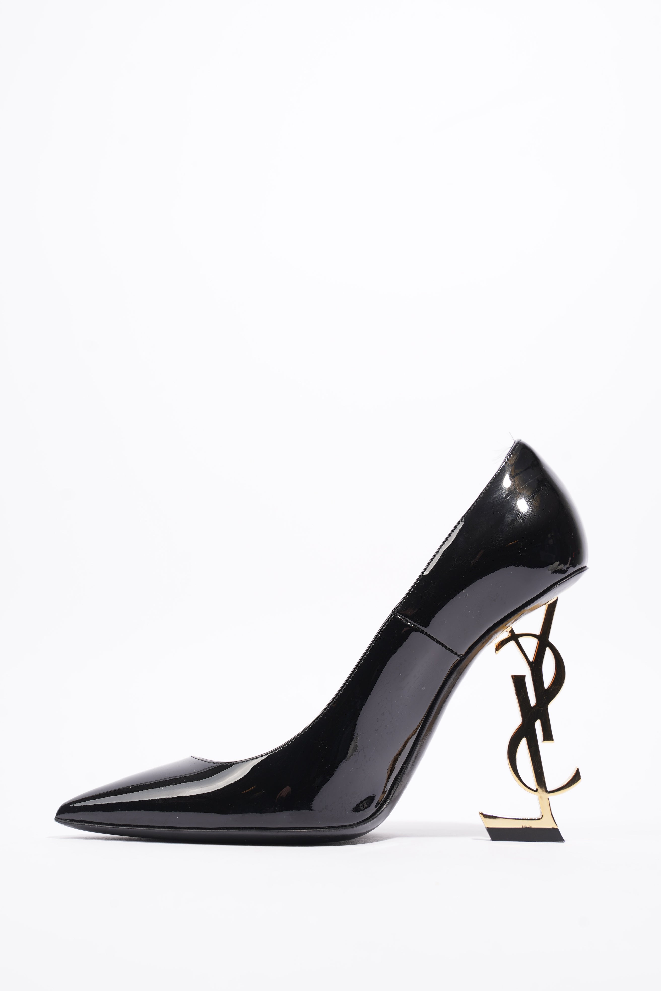 Saint Laurent Opyum Heel 110 Black Patent Leather EU 37 UK 4
