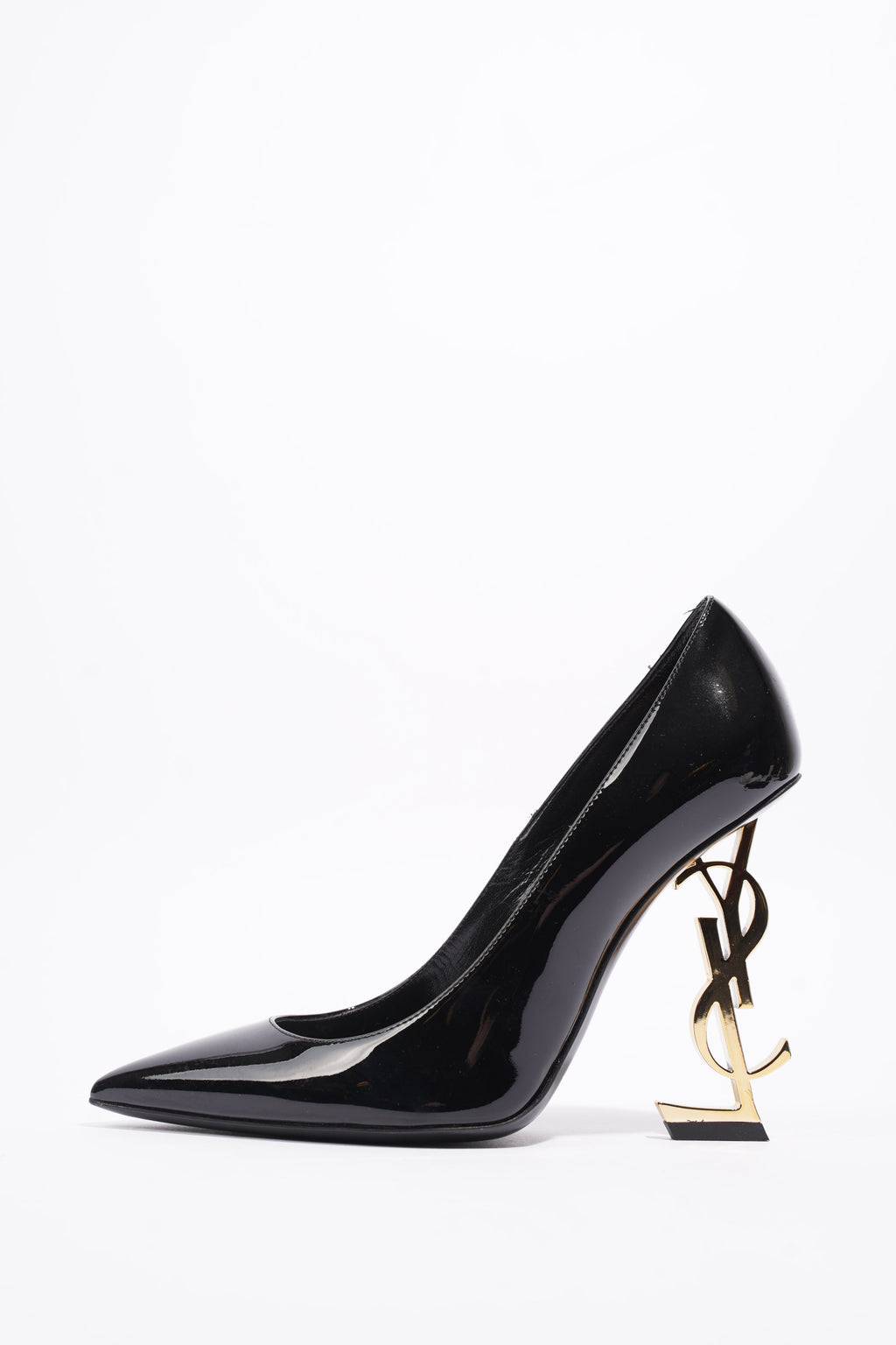 Saint Laurent Opyum Heel 110 Black Patent Leather EU 37 UK 4