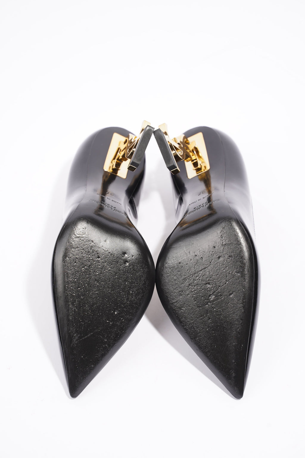Saint Laurent Opyum Heel 110 Black Patent Leather EU 37 UK 4
