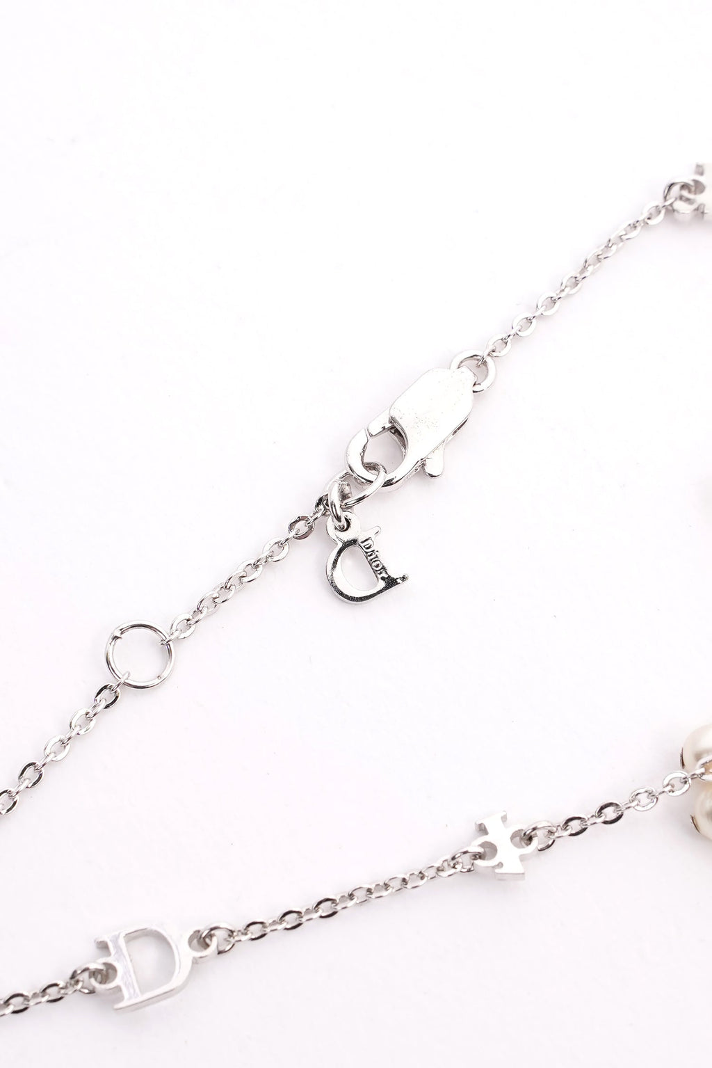 Christian Dior Heart Bracelet Silver Base Metal