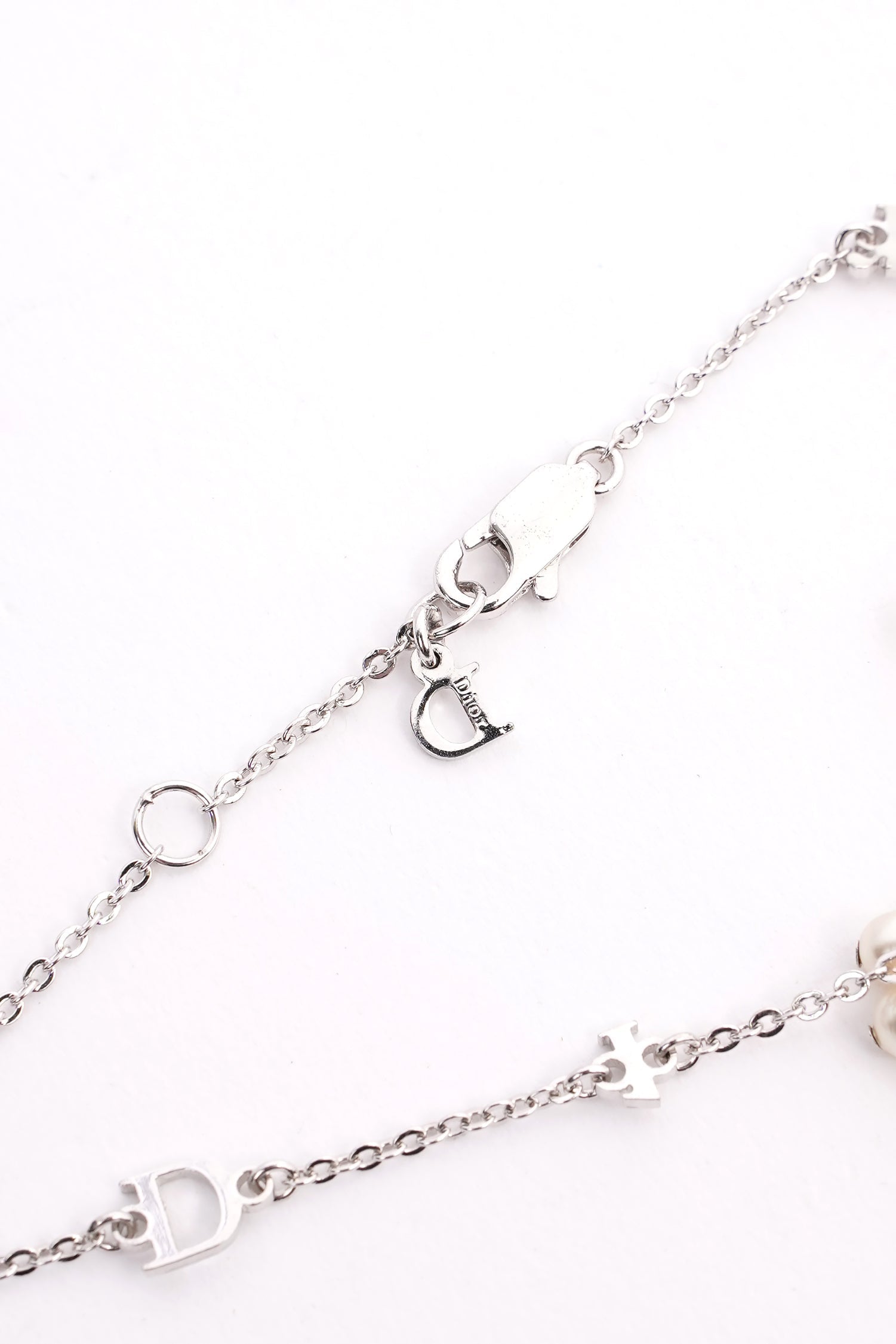 Christian Dior Heart Bracelet Silver Base Metal