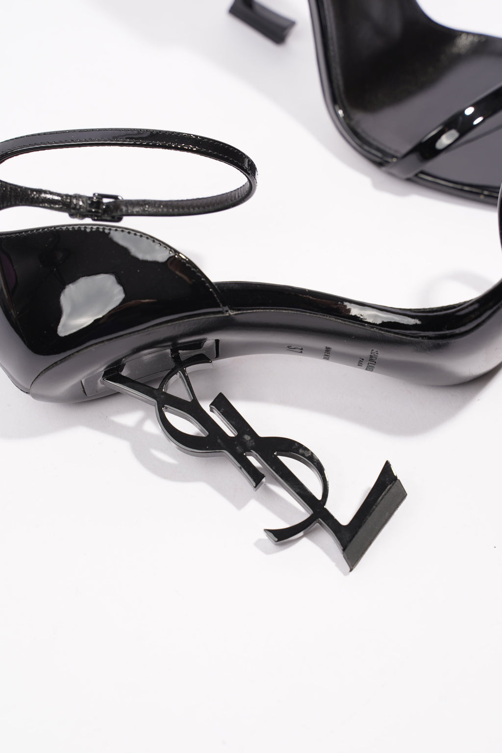 Saint Laurent Opyum Black Patent Leather EU 37 UK 4