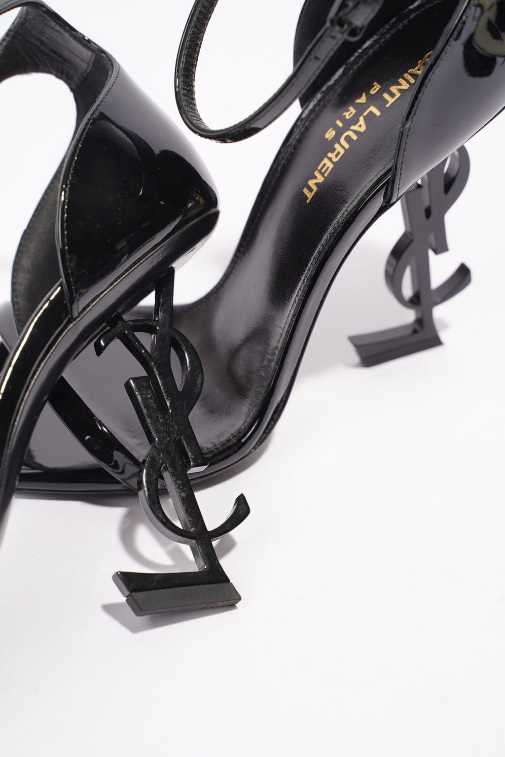 Saint Laurent Opyum Black Patent Leather EU 37 UK 4