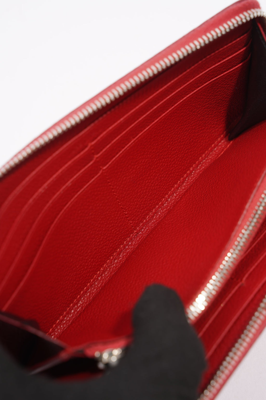 Saint Laurent Long Wallet Red Leather