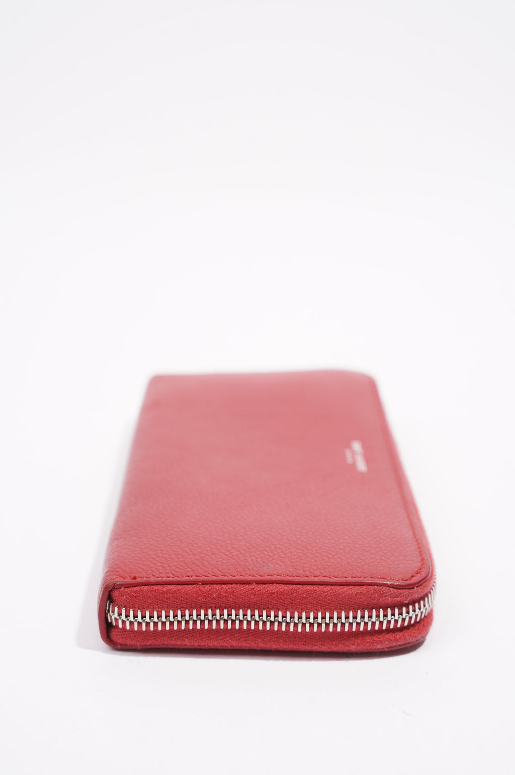 Saint Laurent Long Wallet Red Leather