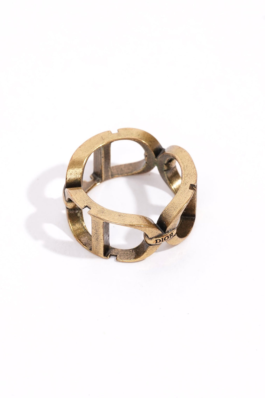 Christian Dior CD Ring Gold Gold Plated Medium