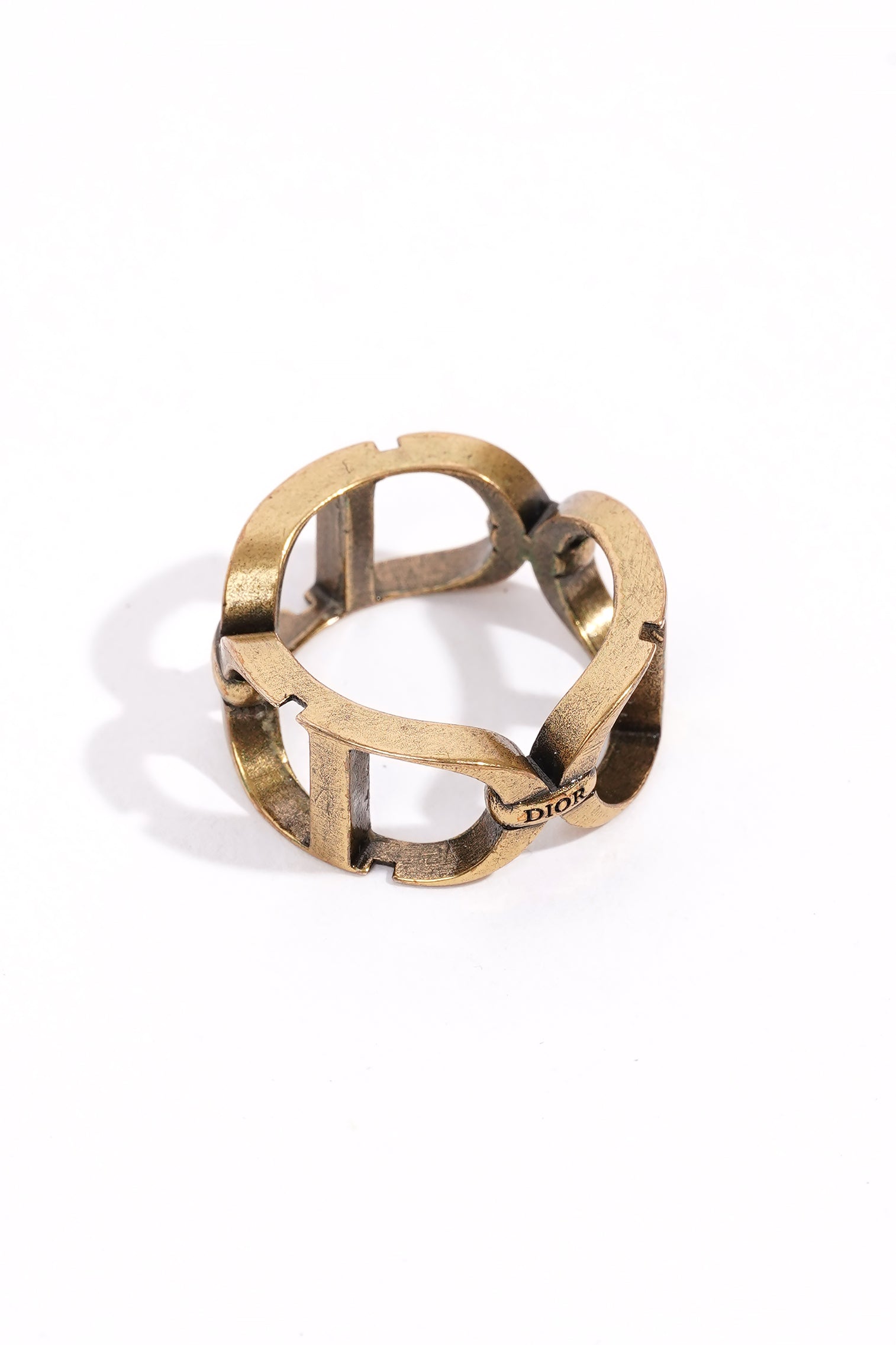 Christian Dior CD Ring Gold Gold Plated Medium