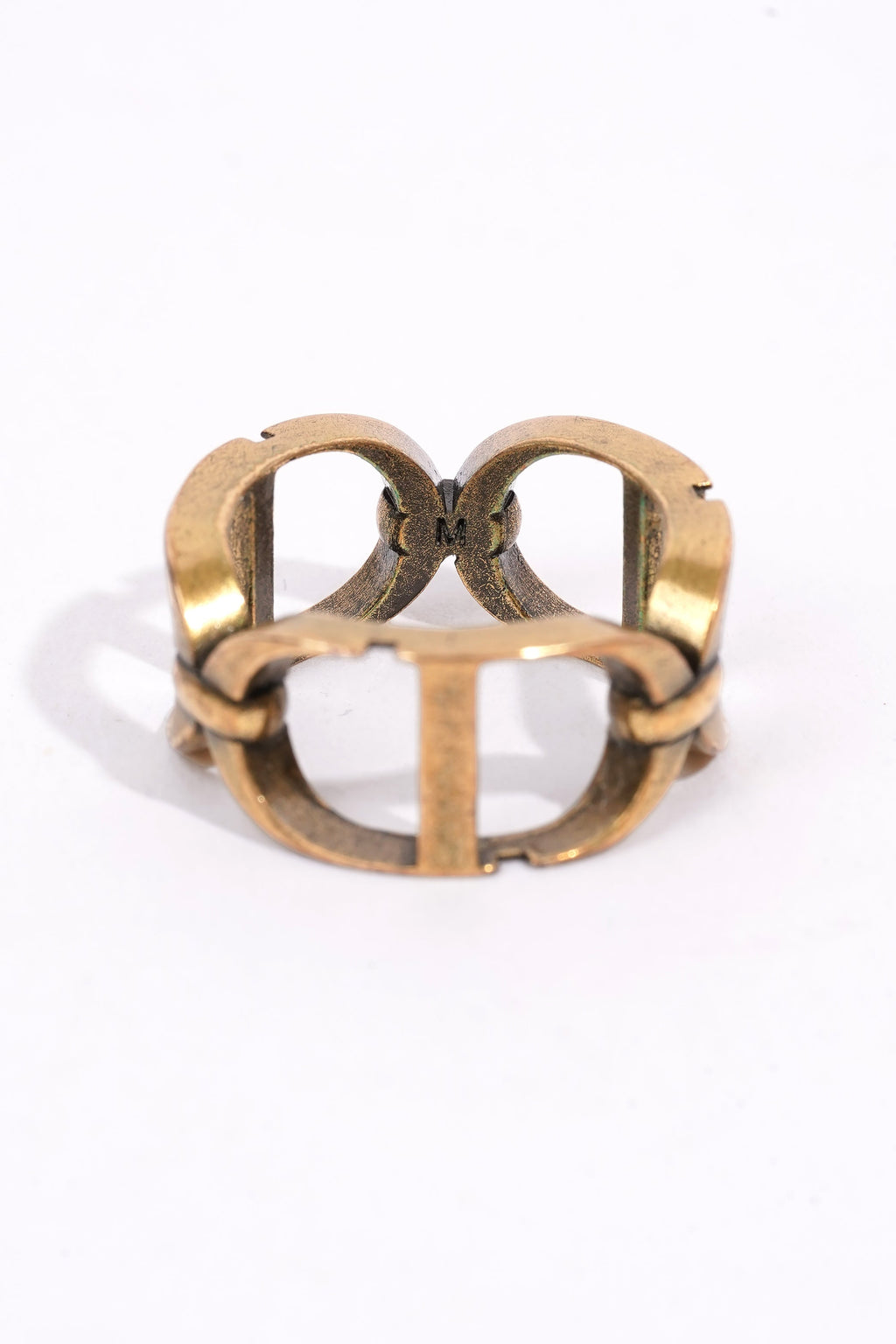 Christian Dior CD Ring Gold Gold Plated Medium