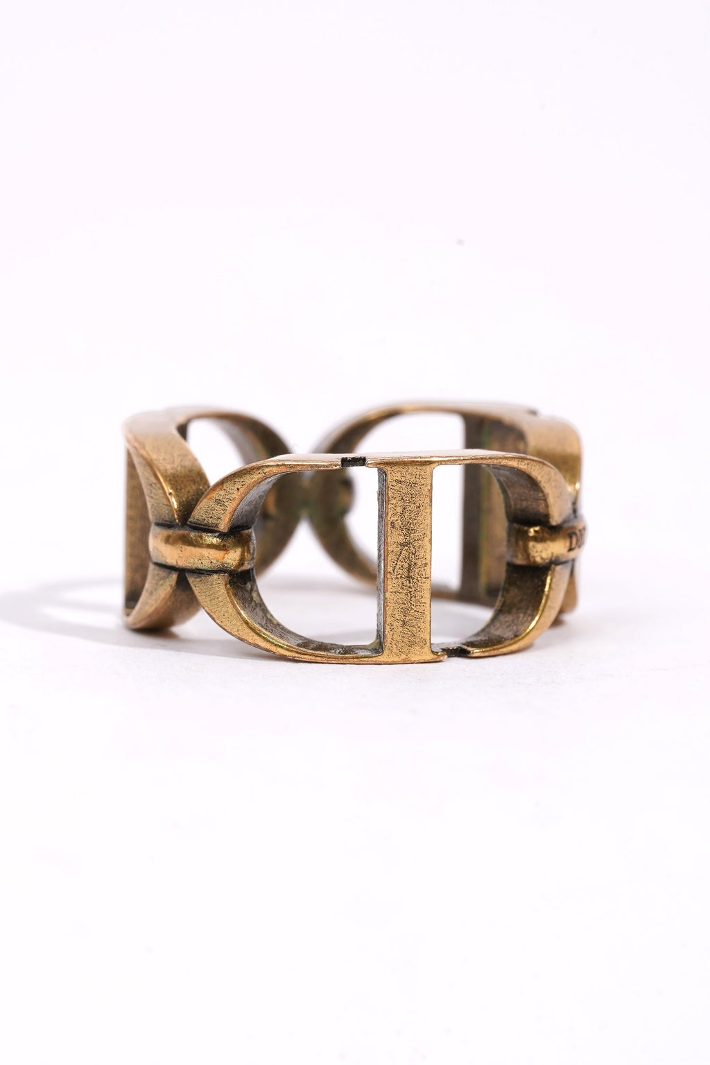 Christian Dior CD Ring Gold Gold Plated Medium