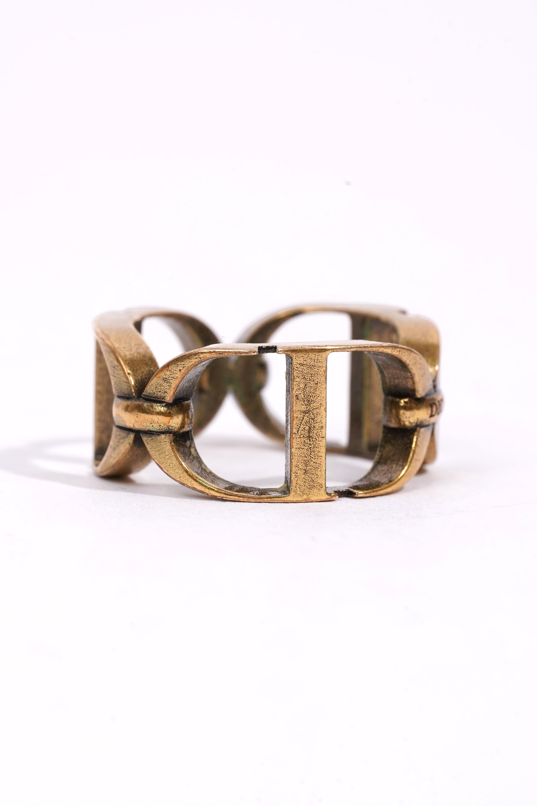 Christian Dior CD Ring Gold Gold Plated Medium