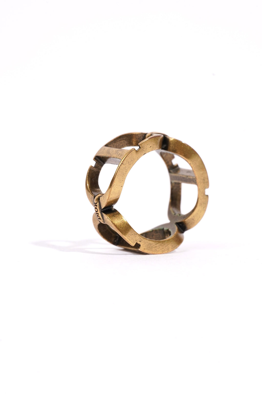 Christian Dior CD Ring Gold Gold Plated Medium