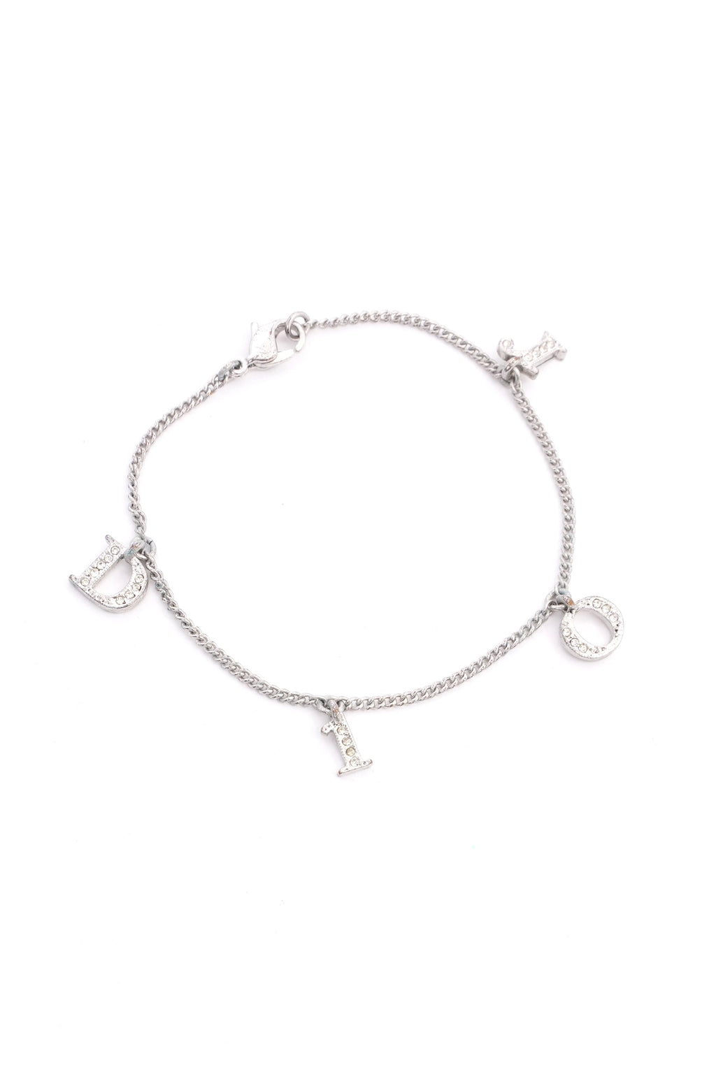 Christian Dior Letter Bracelet Silver Base Metal