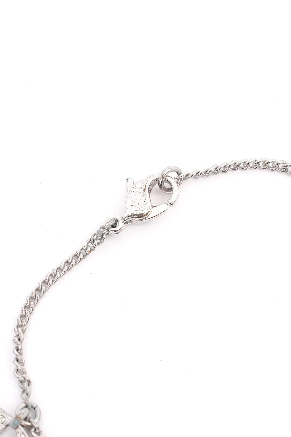 Christian Dior Letter Bracelet Silver Base Metal