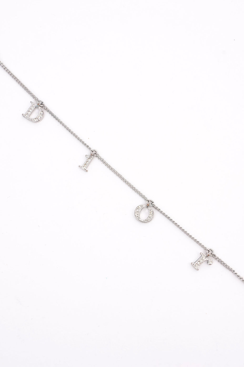 Christian Dior Letter Bracelet Silver Base Metal