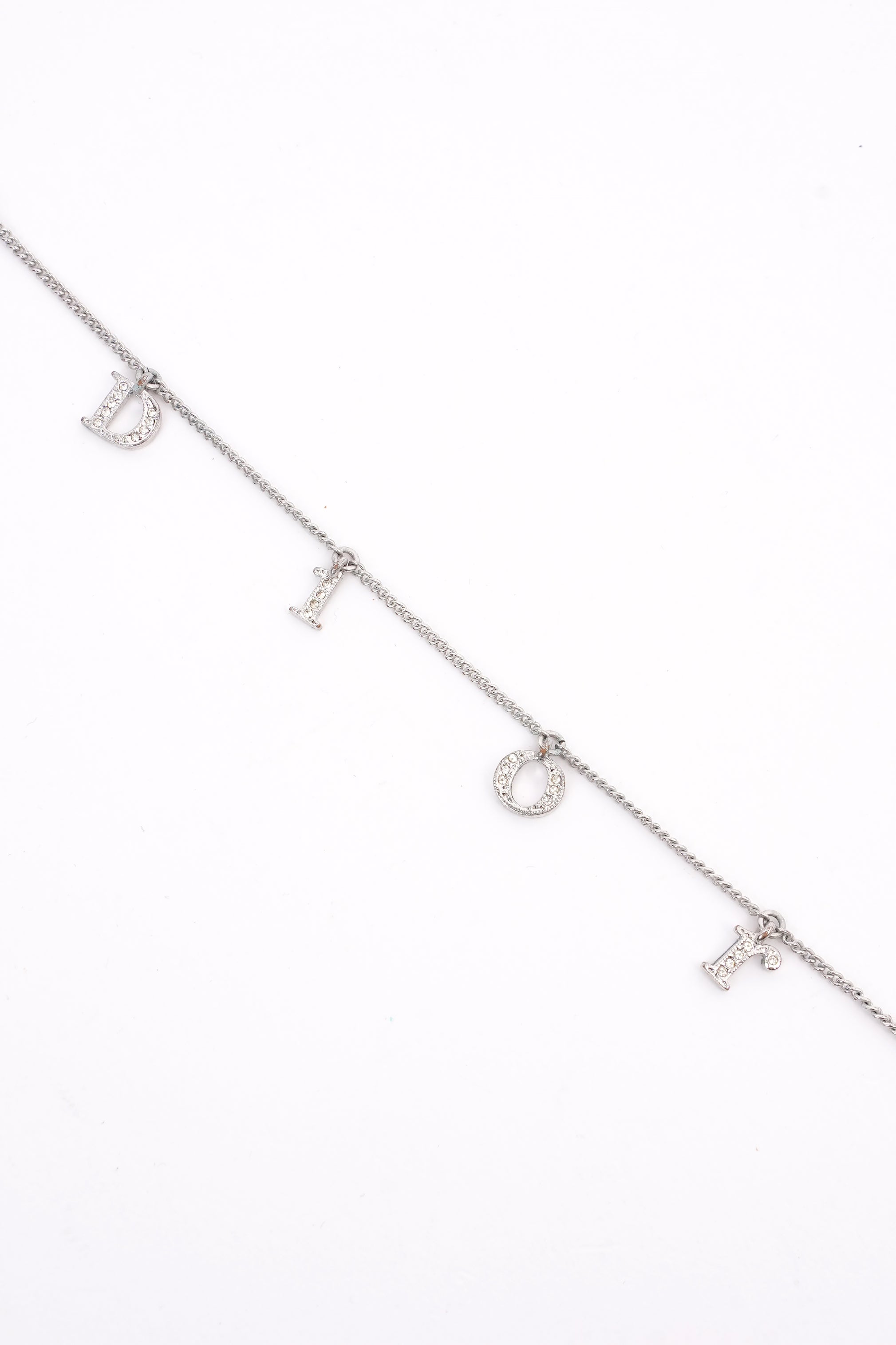 Christian Dior Letter Bracelet Silver Base Metal