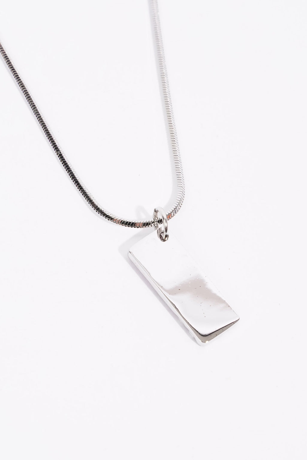 Christian Dior No.2 Trotter Pendant Necklace Pink White Silver Plated